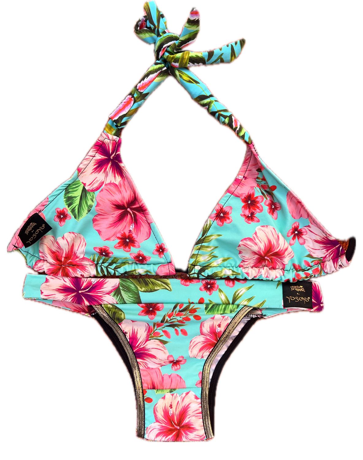 Conjunto Bikini Tiny  Brazil +Triangulo GARDEN OF LIGHT