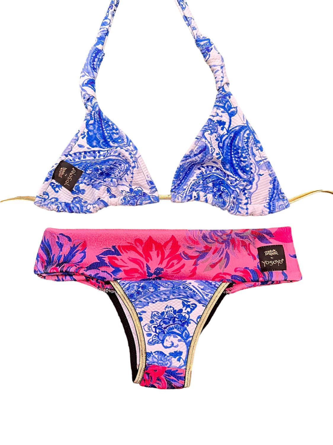 CONJUNTO BRAZIL + TRIÁNGULO “BLUES FLOWER ”