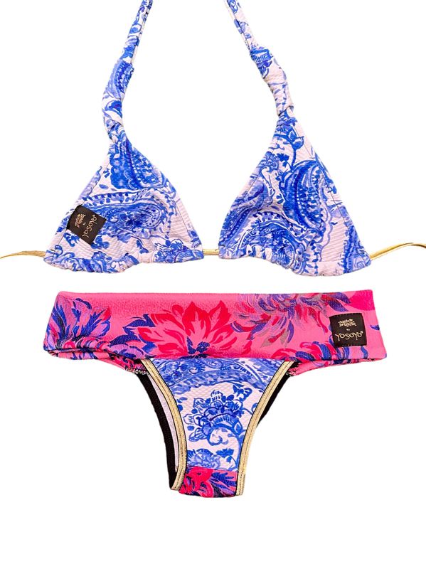 CONJUNTO BRAZIL + TRIÁNGULO “BLUES FLOWER ”