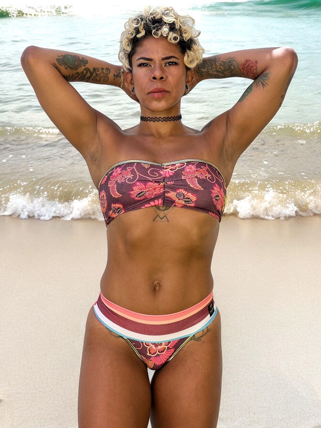 Conjunto bikini BRAZIL + BANDEAU “ CASHMIR LINE”