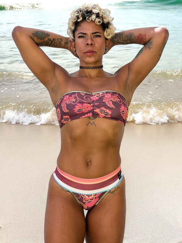 Conjunto bikini BRAZIL + BANDEAU “ CASHMIR LINE”