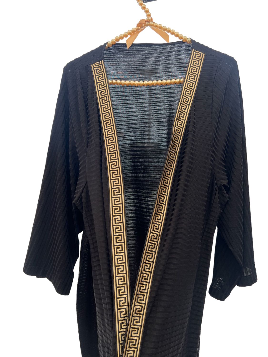 KIMONO KAFTAN BLACK IS BLACK GOLDEN GODESS)