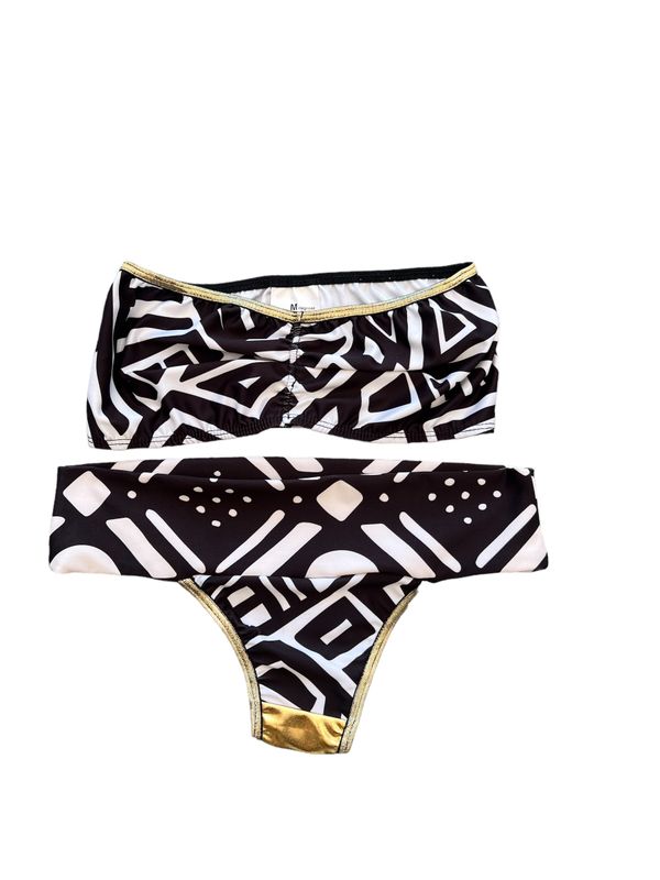 Conjunto bikini BRAZIL + BANDEAU “NIGHT TROPYC”