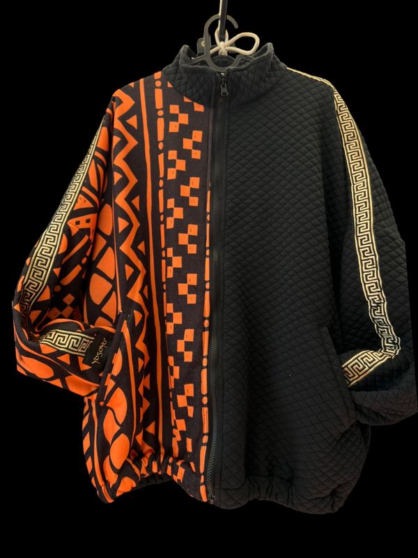 CHAQUETA BAD BAT OVER SIZE REVERSIBLE “BLACK SELF POWER”