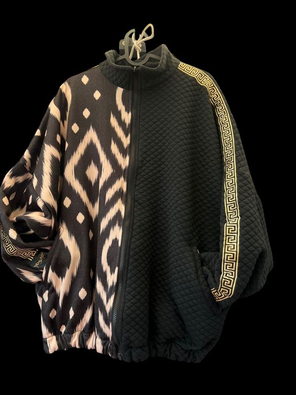 CHAQUETA BAD BAT OVER SIZE REVERSIBLE “BLACK CHEYENE”