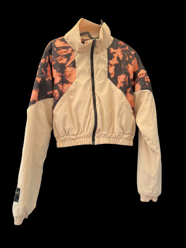 CHAQUETA BAD BAT CROPPED REVERSIBLE “BROWN TYE DYE”
