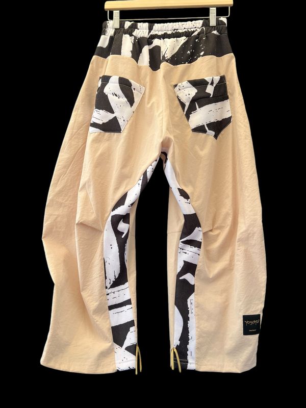 BAGGY PANTS SAMURAI “beige Urban zebra”