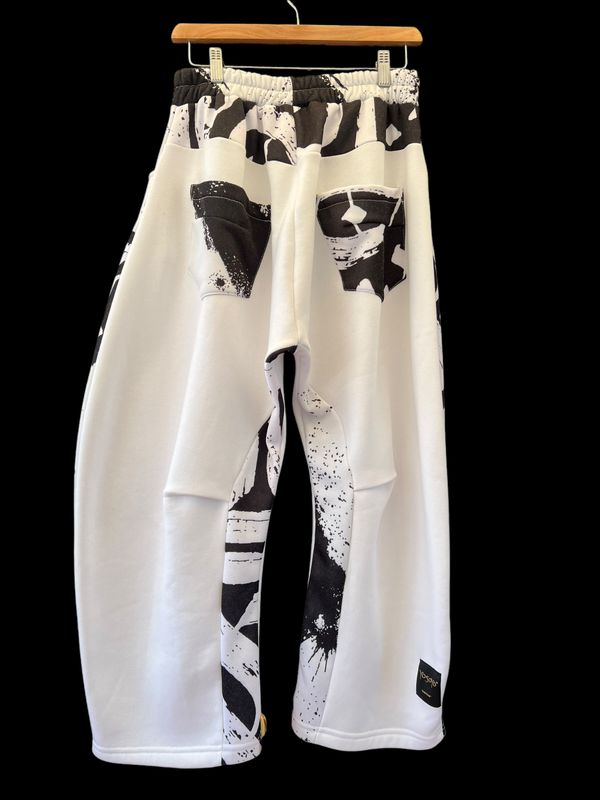 BAGGY PANTS SAMURAI WHITE URBAN ZEBRA