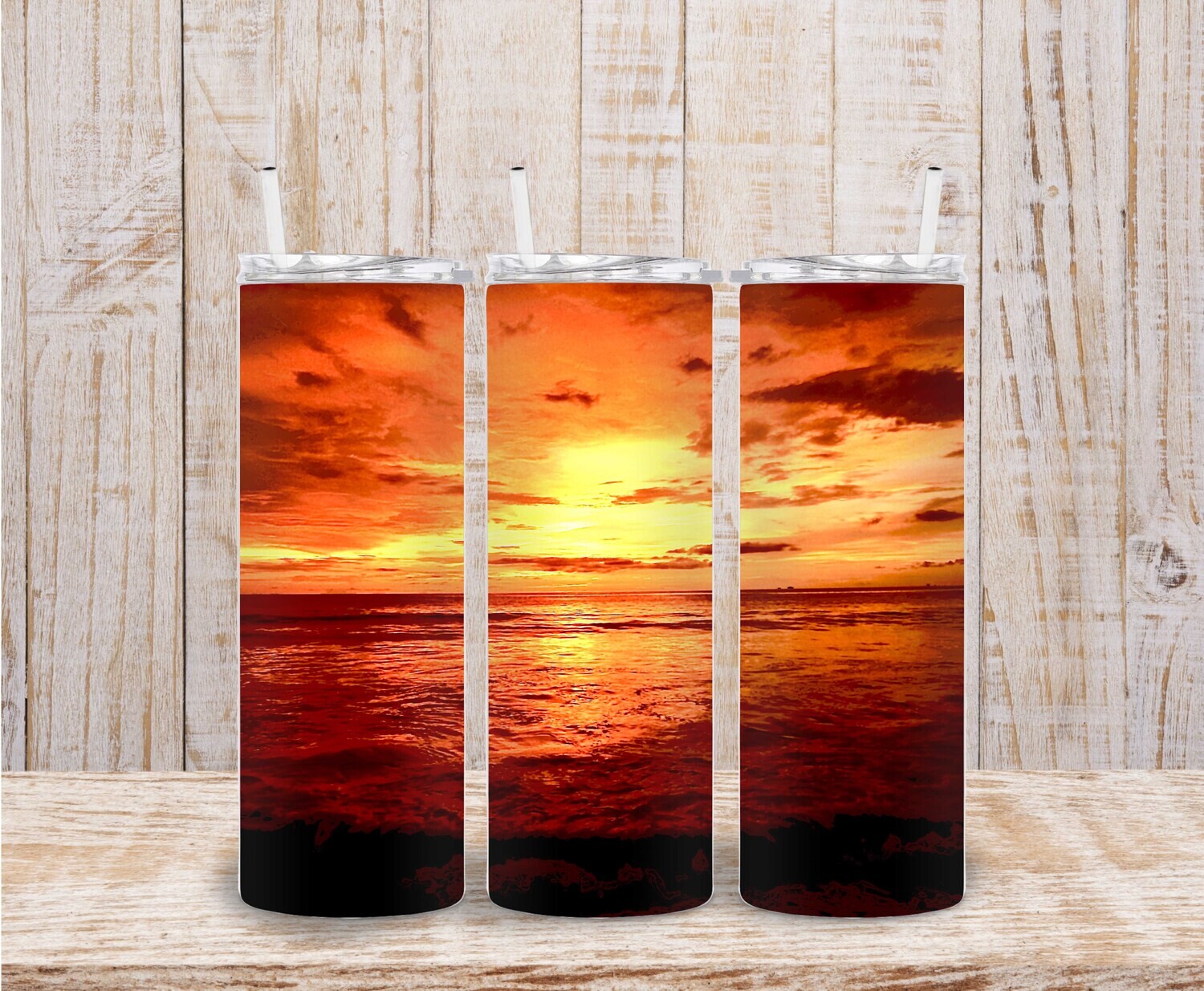 Sunset over water