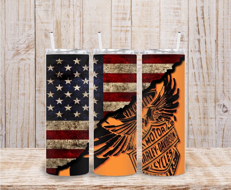 Harley USA flag