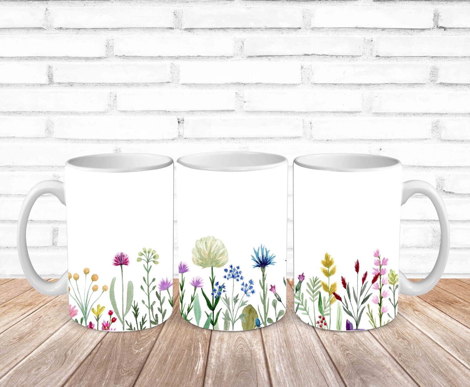 Watercolor Wildflower Garden