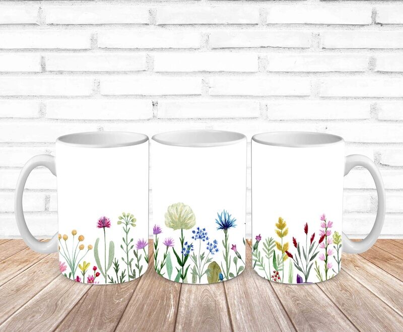 Watercolor Wildflower Garden