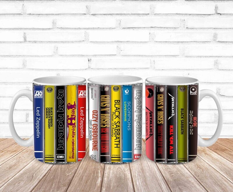 Nostalgic Rock Heavy Metal Bands Cassette Tape