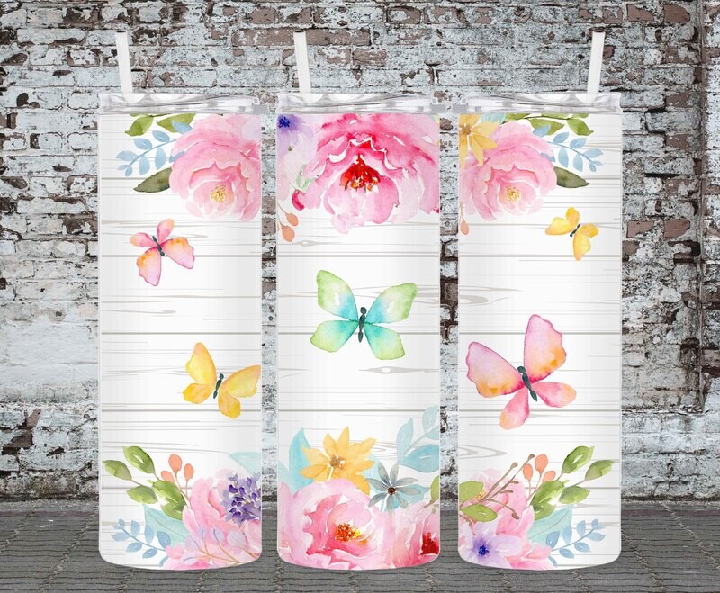 Wood Butterfly Flower, Floral