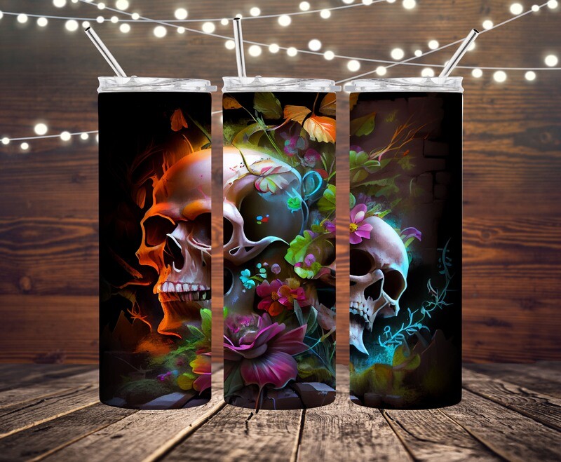 Skulls and Flowers