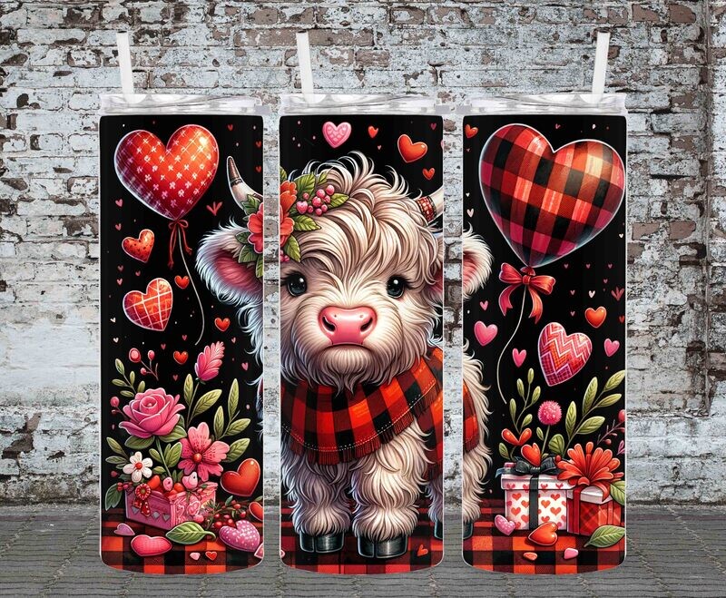 Highland Cow Valentine&#39;s Day