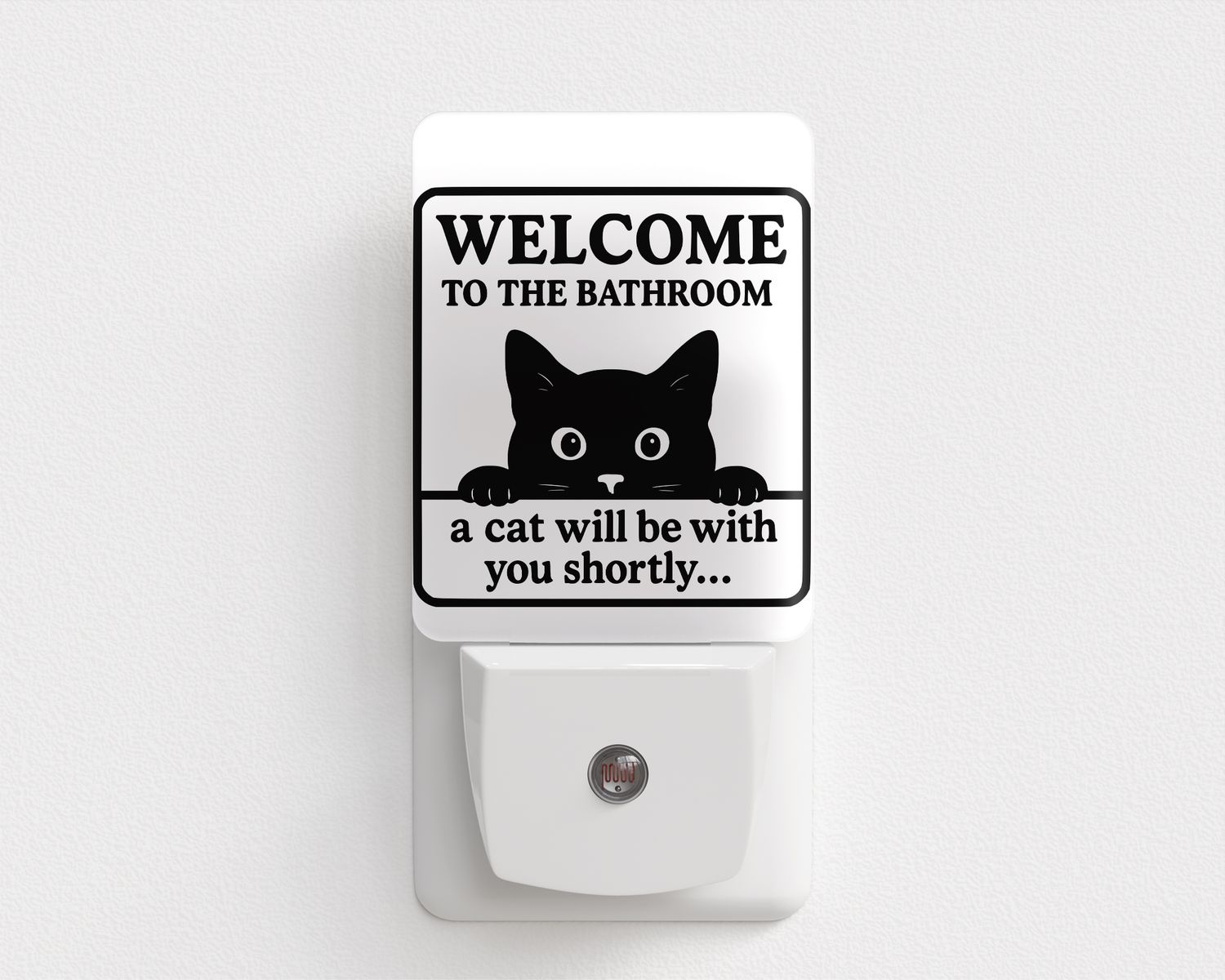 Welcome Cat Night light