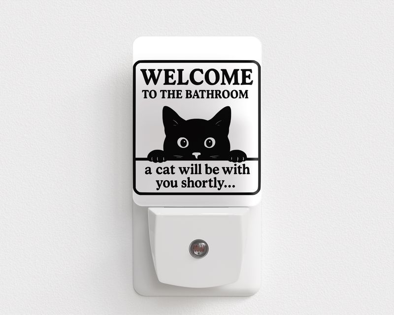 Welcome Cat Night light