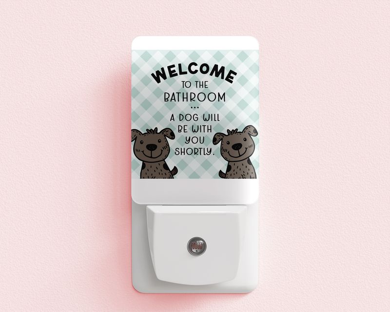 Welcome Dog Night light