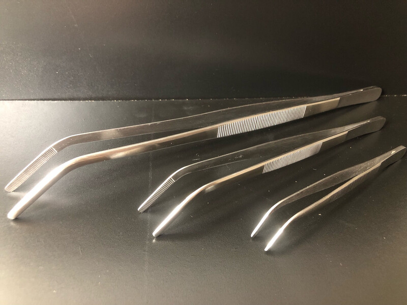 Pinzette abgewinkelt 15cm
