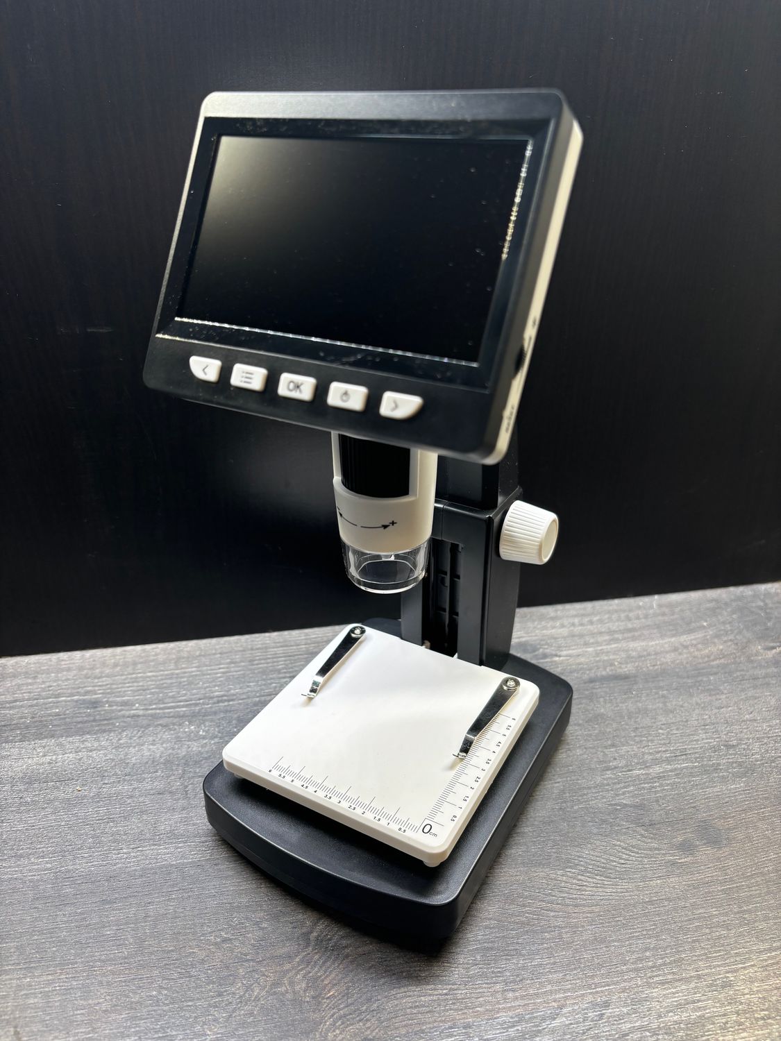 Digital Mikroskope USB mit 10,92cm Display 50x bis 1000x vergrößern in weiß + Ladekabel