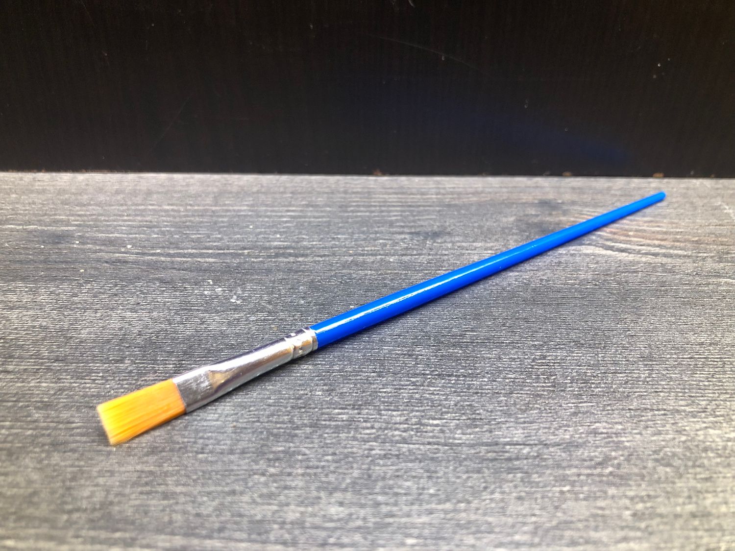 Pinsel Flachpinsel 17cm blau (Umsetzhilfe für Spinnen)