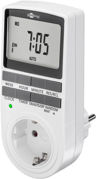 Goobay Digitale Zeitschaltuhr programmierbar 10 Programme 16 A max. 3600 W