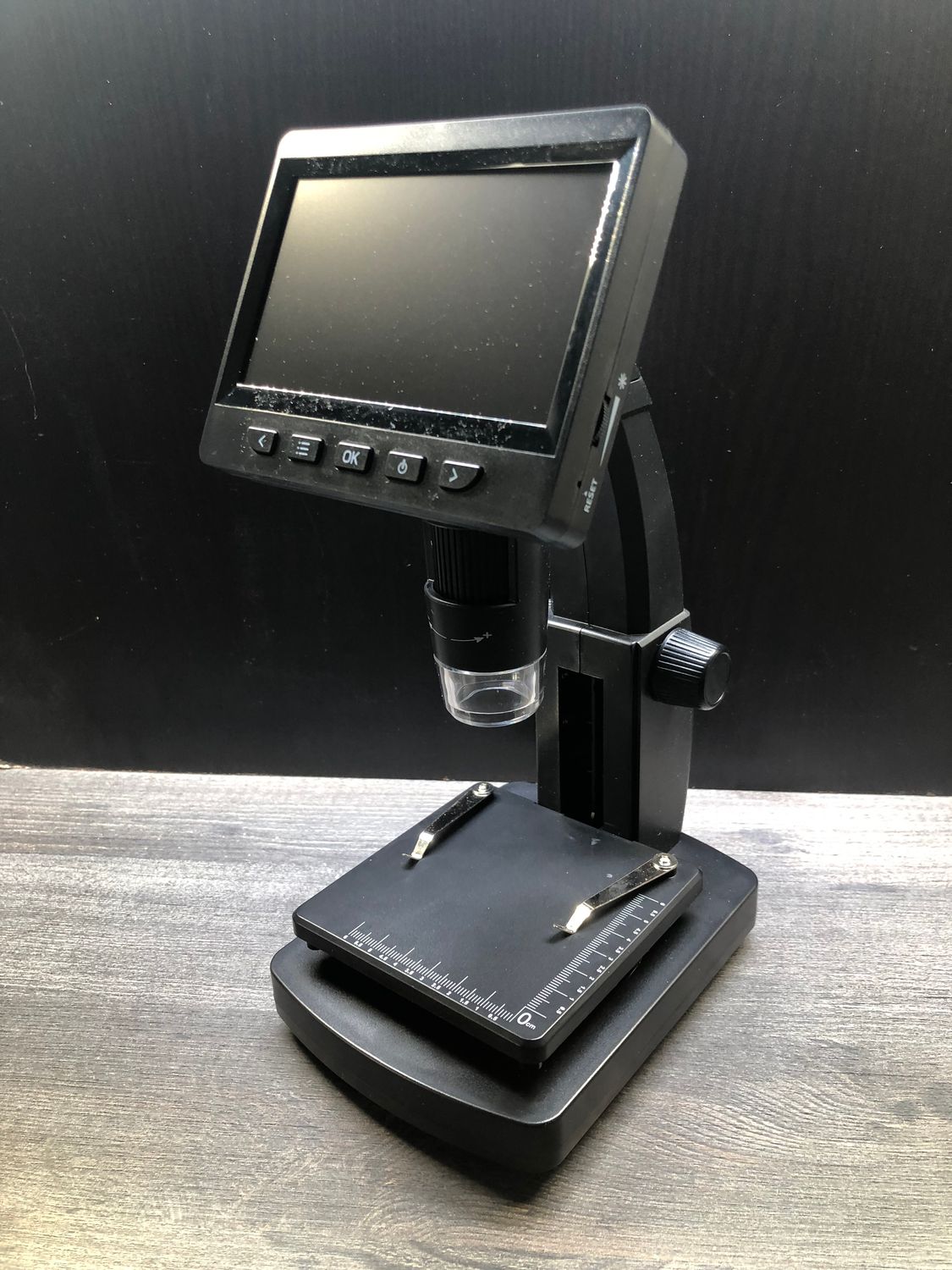 Digital Mikroskope USB mit 10,92cm Display 50x bis 1000x vergrößern in schwarz + Ladekabel