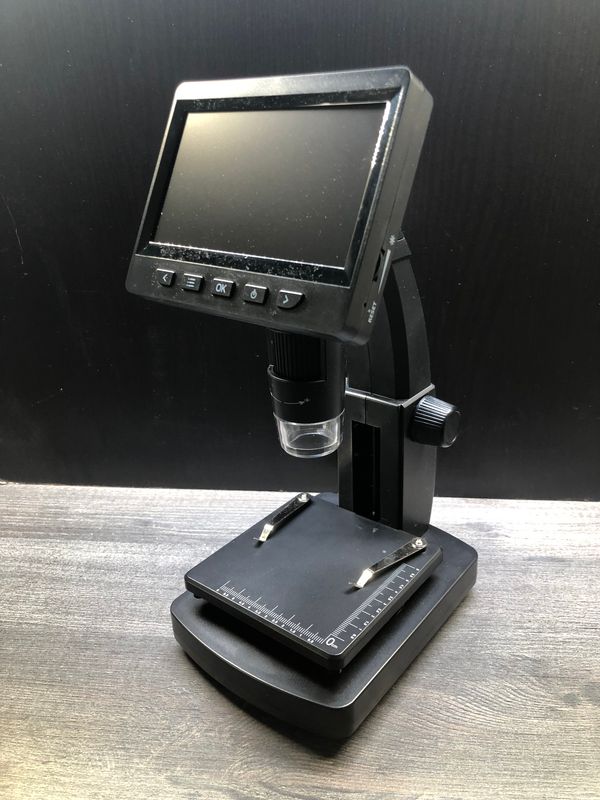Digital Mikroskope USB mit 10,92cm Display 50x bis 1000x vergrößern in schwarz + Ladekabel