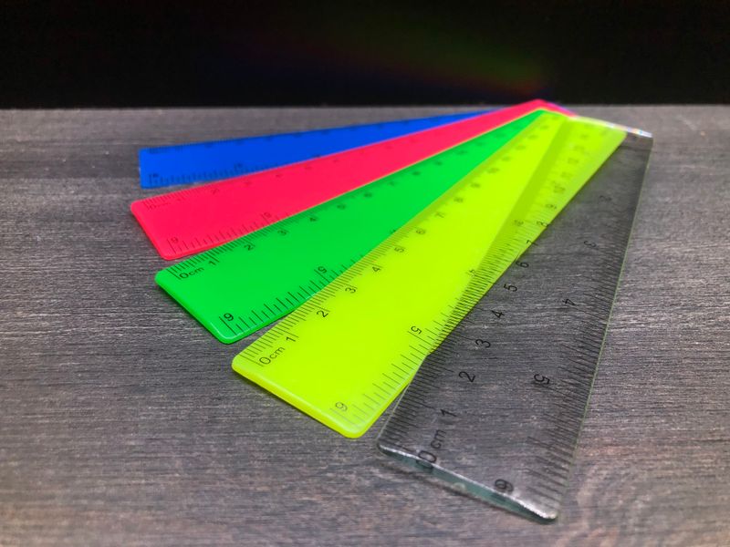 Lineal 15cm flexibel transparent