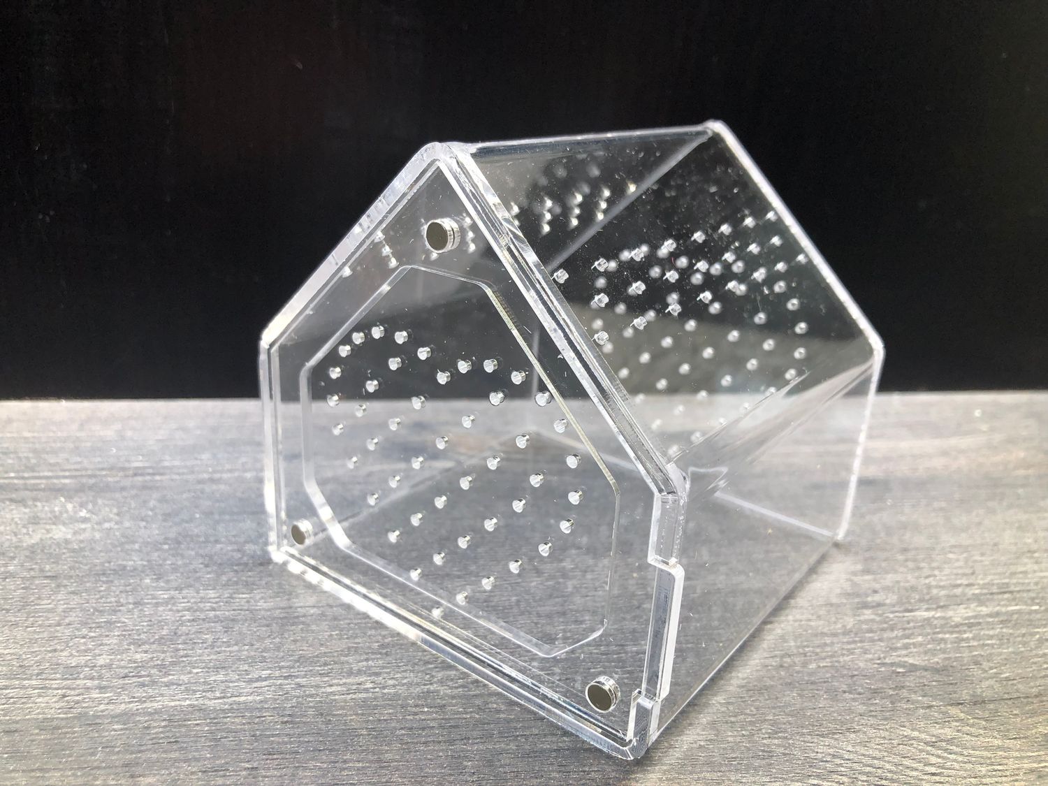 Acryl Terrarium Hausform BTH 10 x 10 x 10cm mit Magnetverschluß