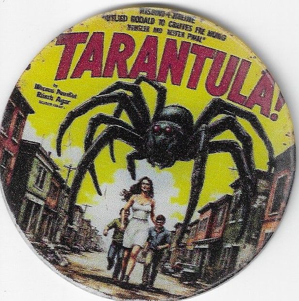8cm ⌀ Acryl-Magnetplakette Tarantula Film Küchenmagnet