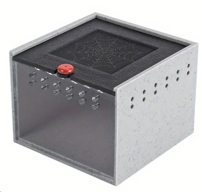 Acryl Terrarium BTH 8,5 x 9 x 6,5cm grau