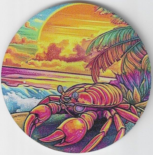 8cm ⌀ Acryl-Magnetplakette Hummer Küchenmagnet