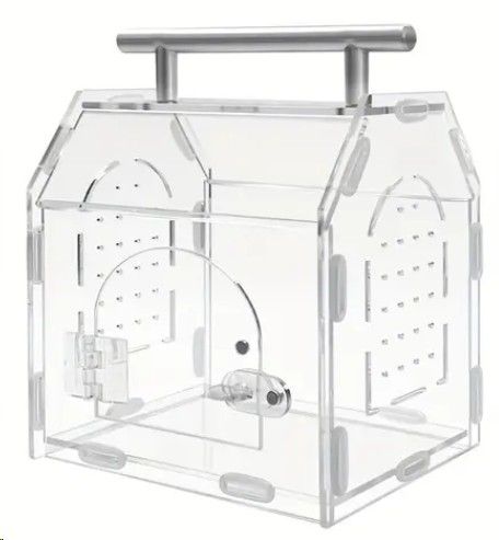 Acryl Terrarium BTH 14,5 x 12 x 17,5cm Haus mit Fronttüre Magnetverschluss