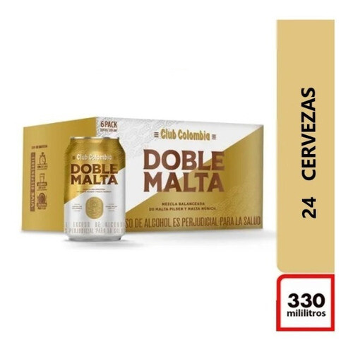 Club colombia doble malta lata x24