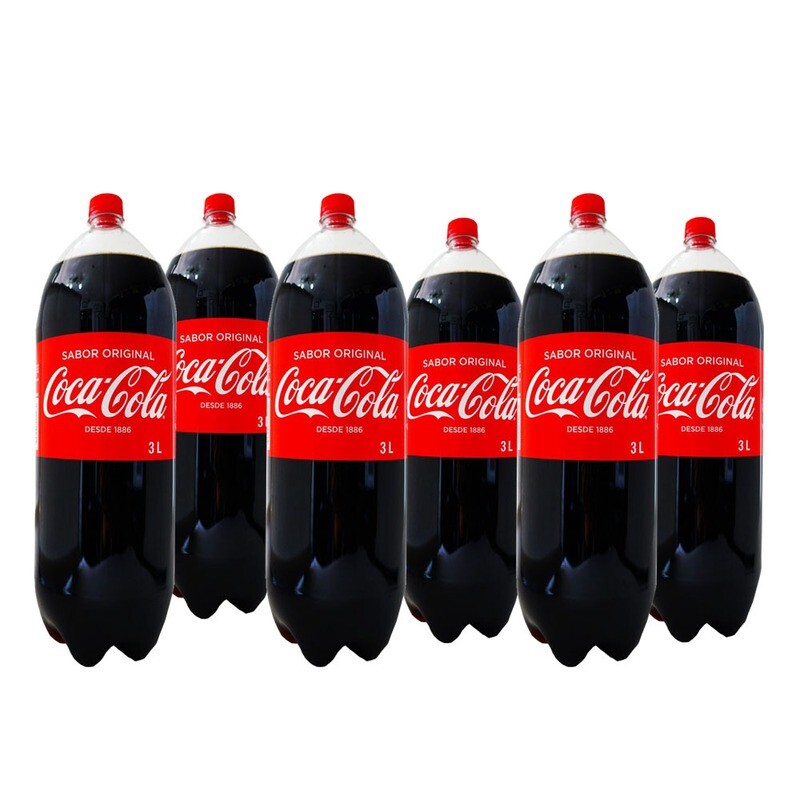 Coca cola 3 litros x6