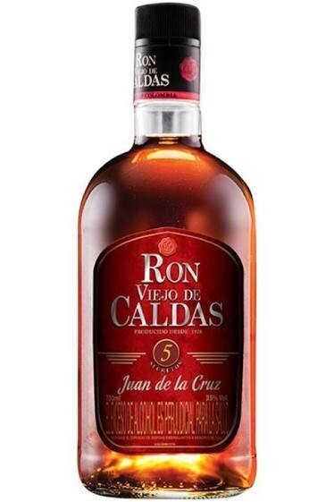 Ron viejo de Caldas 5 créditos 750 ml