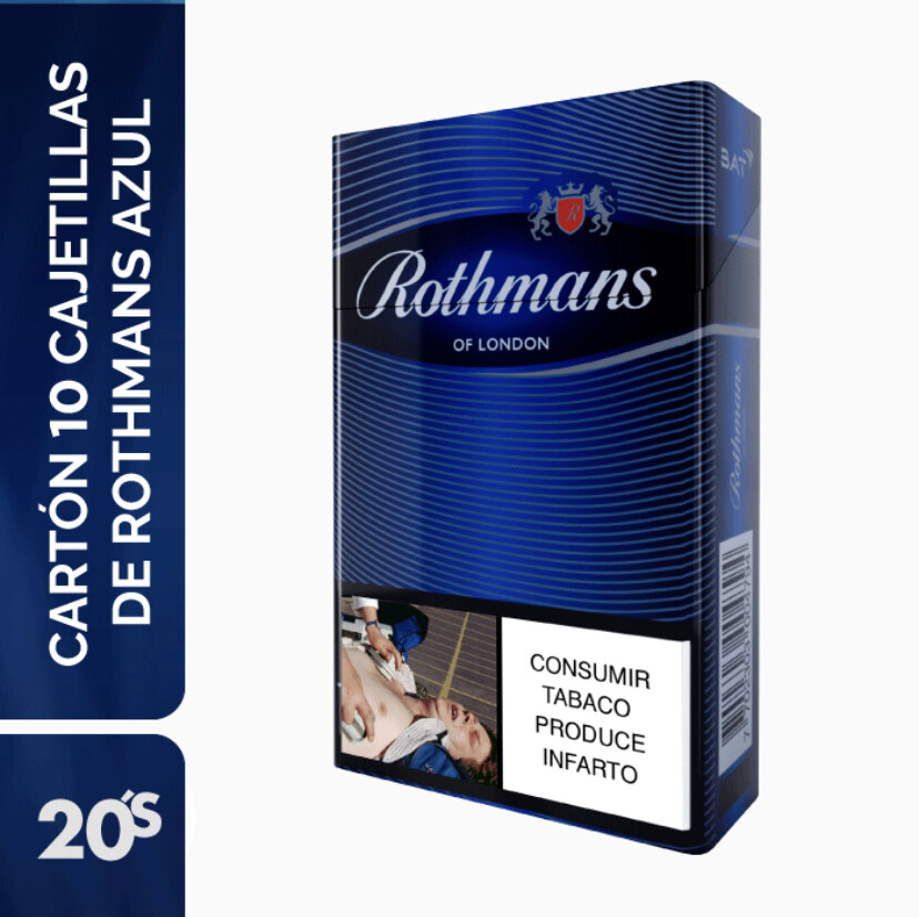 Paquete Rothmans azul