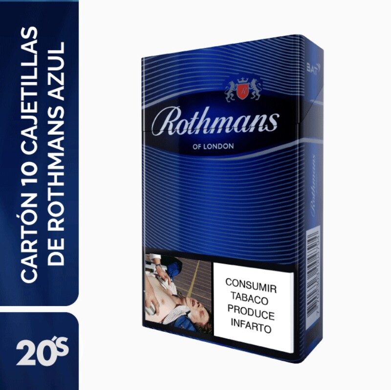 Paquete Rothmans azul