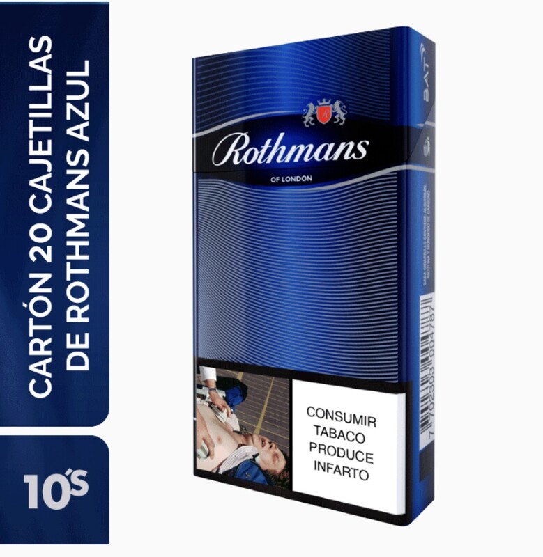 1/2 unidad Rothmans azul
