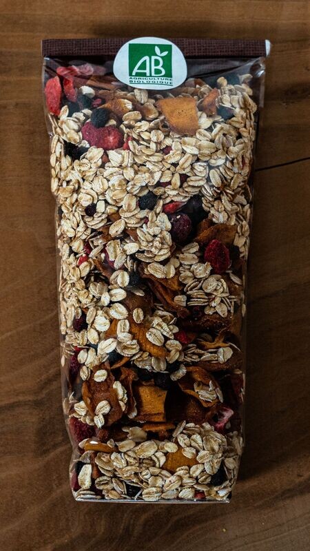Muesli BIO Mangue Fruits rouges 350g