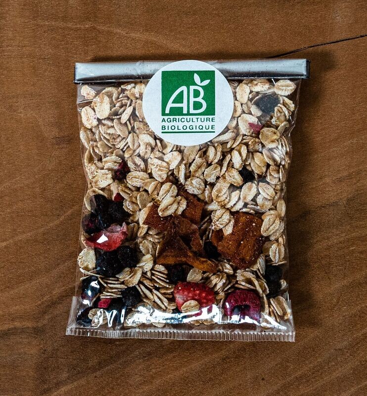 Muesli BIO Mangue Fruits rouges 50g
