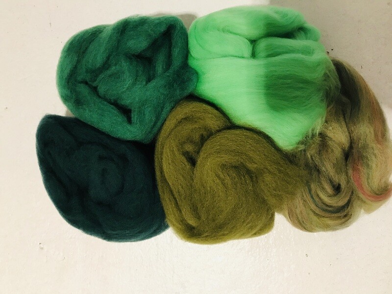 Colour palette pack for Felters - Greens