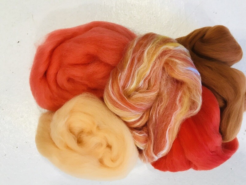 Colour Palette Pack for Felters - Orange/ coral