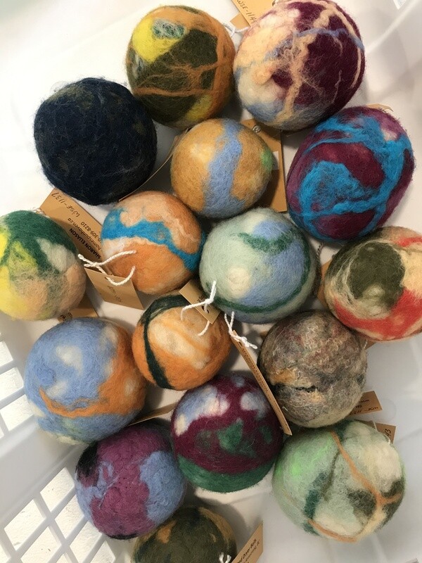 Felted All-Wool Dryer Balls