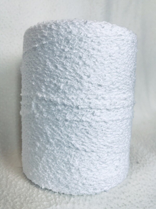 Cotton Boucle - White