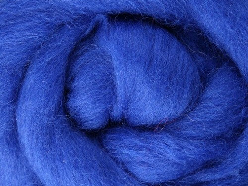 Corriedale Top - Blue