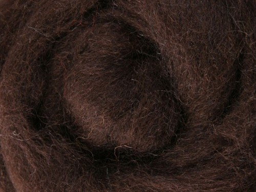 Corriedale Top - Chocolate
