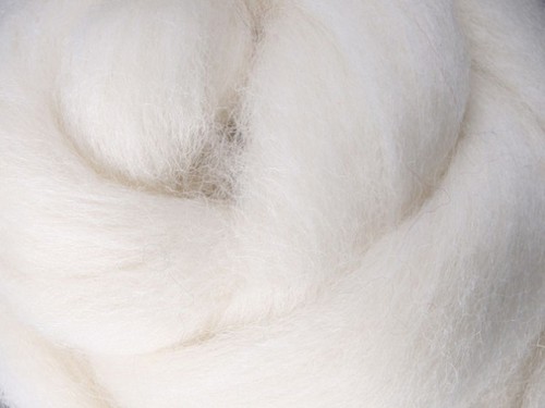 Corriedale Top - Natural white